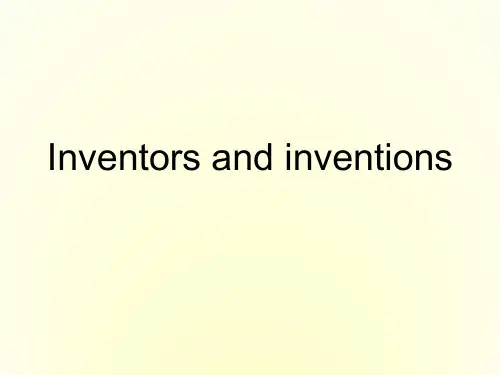 高中英语 Unit 3 Inventions and inventors Reading课件 新人教版选修8