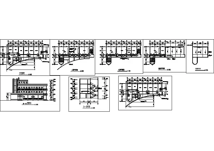 某个小学教学楼建筑施工图（共8张）