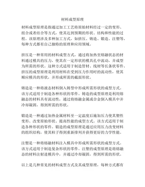 材料成型原理