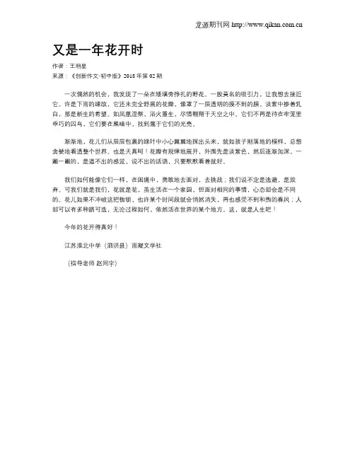 又是一年花开时 3