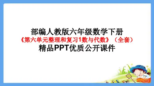 部编版人教版六年级数学下册《第六单元整理和复习1数与代数》(全套)精品PPT优质 公开课件
