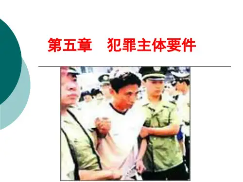 第五章 犯罪主体