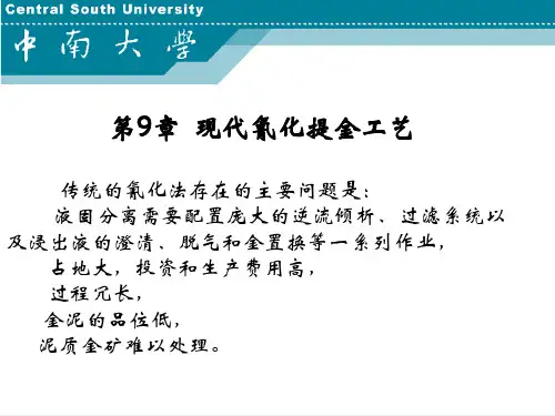 现代氰化提金工艺