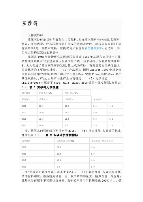 灰沙砖