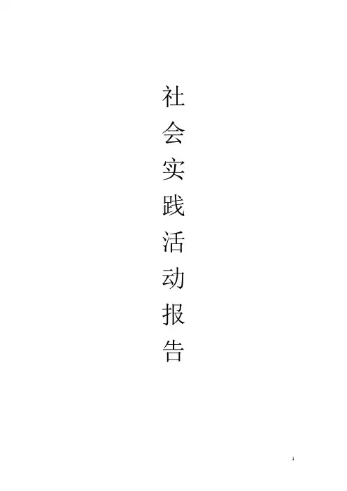 思想道德修养与法律基础实践活动报告