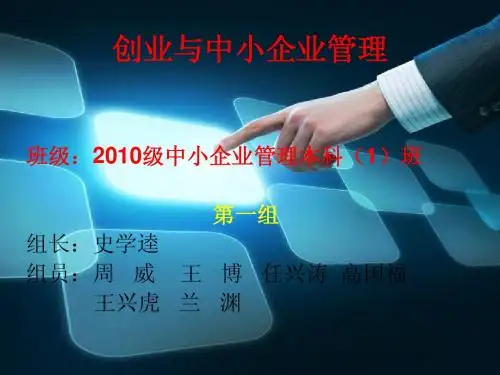 创业与中小企业管理