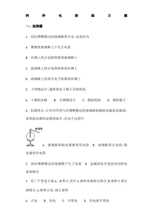 两种电荷练习题