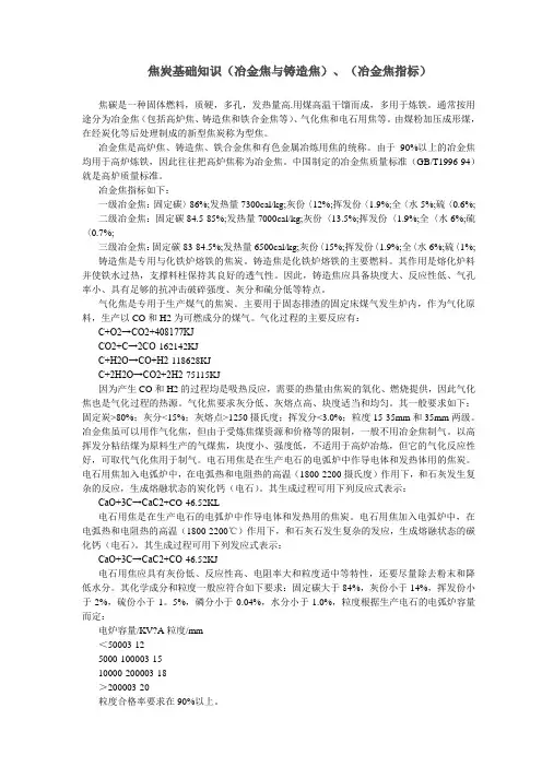 焦炭基础知识