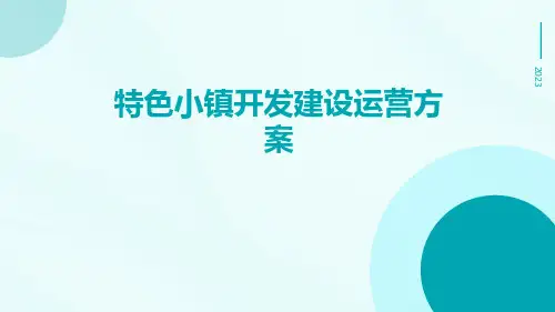 特色小镇开发建设运营方案