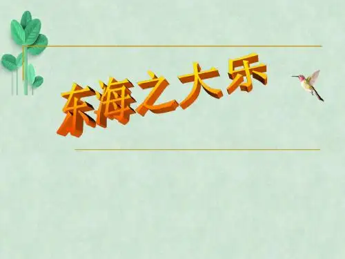 东海之大乐ppt课件5 人教课标版