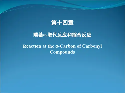 有机化学：第十四章 羰基α-取代反应和缩合反应