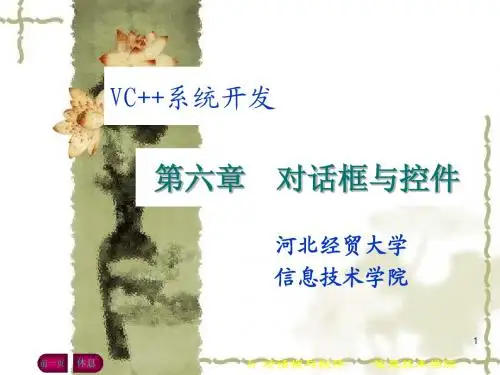 6vc对话框与控件