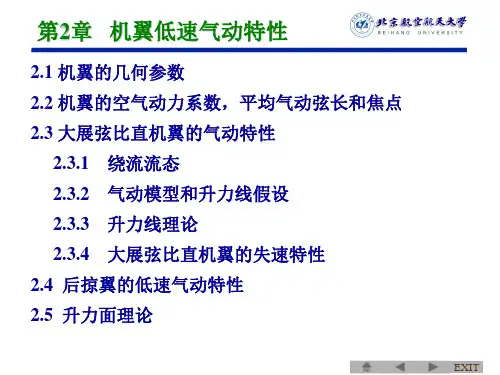 空气动力学基础：第2章 机翼低速气动特性