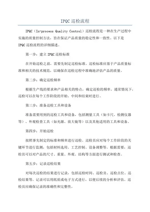 IPQC巡检流程