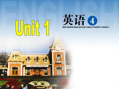 人教高中英语必修4Unit1Using Language(共19张PPT)