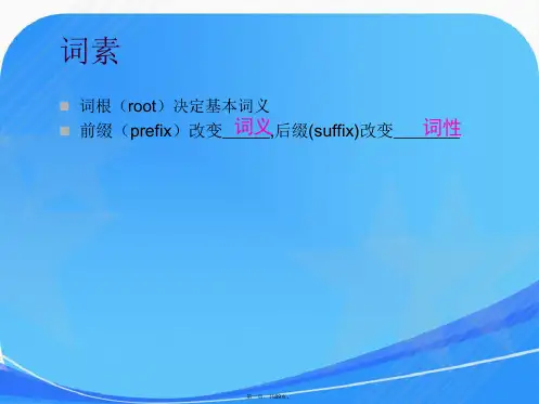 英语单词词素分析