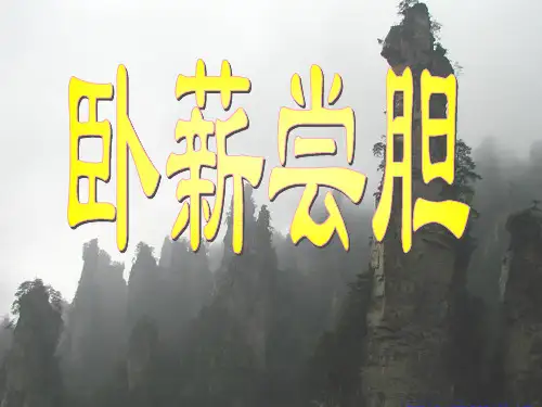 苏教版第三册语文课件卧薪尝胆