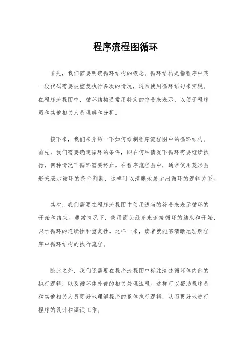 程序流程图循环