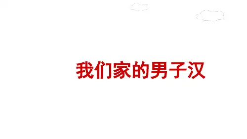 人教(部编版)我们家的男子汉ppt课件1