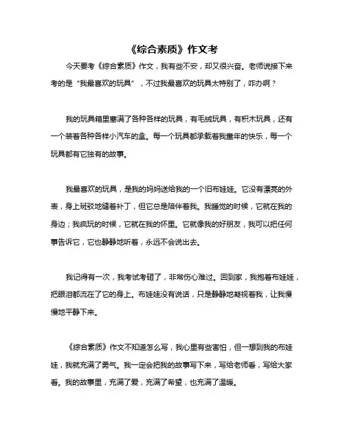 《综合素质》作文考