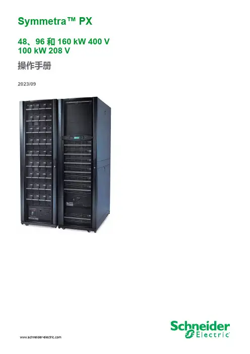 施耐德 Symmetra PX 48、96和160 kW 400 V 100 kW 208 V说明书