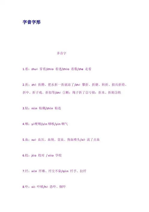 字音字形