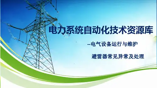 避雷器常见异常及处理.pptx