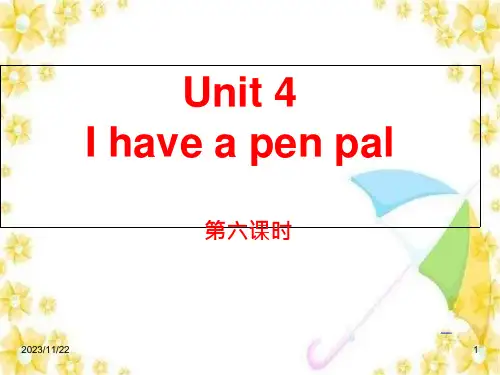 21_PEP版六年级英语上册ppt课件：-Unit-4-第六课时