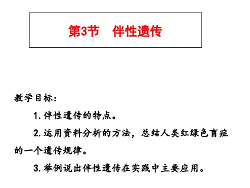 【新教材人教版生物】伴性遗传优秀PPT课件1