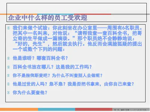职业对从业者的要求