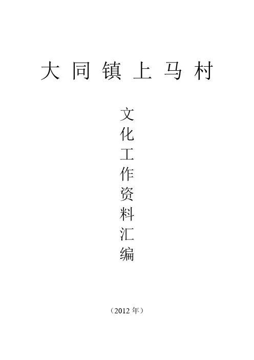 2012年文化活动台账