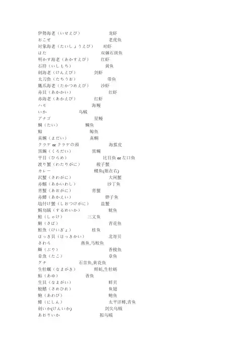 日本鱼类