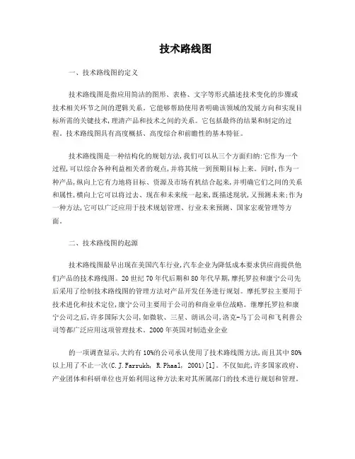 技术路线图