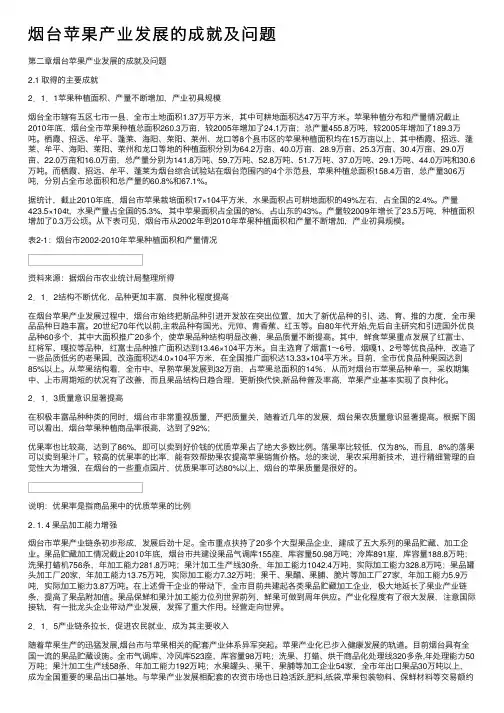 烟台苹果产业发展的成就及问题