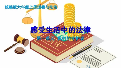 统编版道德与法治六年级上册1 感受生活中的法律(课件)