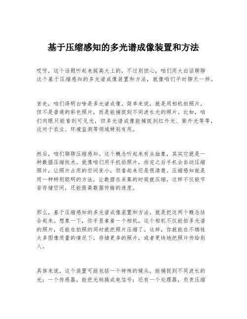 基于压缩感知的多光谱成像装置和方法
