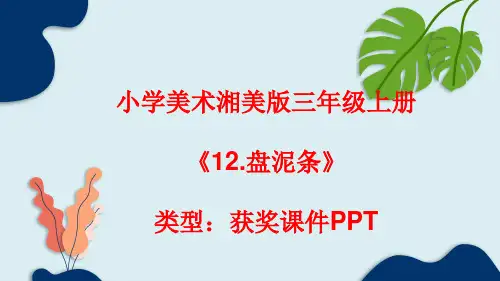小学美术湘美版三年级上册《12.盘泥条》课件PPTA002