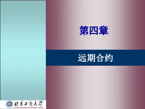 第四章 远期合约