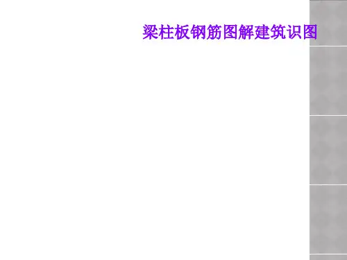梁柱板钢筋图解建筑识图