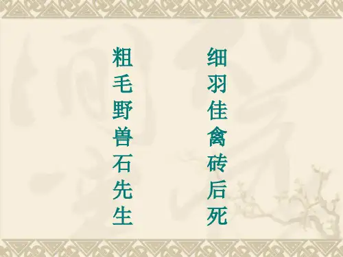 《奇妙的对联》ppt课件4解析
