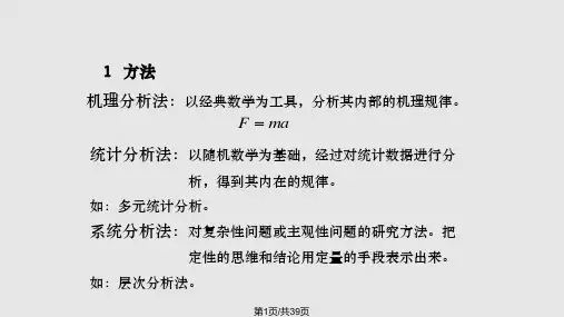 数学建模过程PPT课件