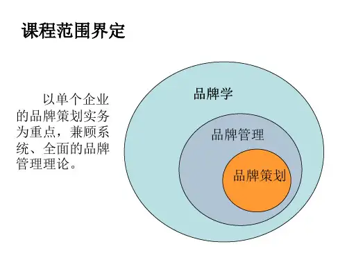 品牌策划与管理总复习ppt课件