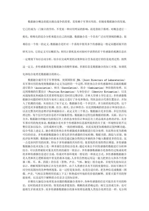 数据融合概念
