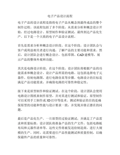 电子产品设计流程
