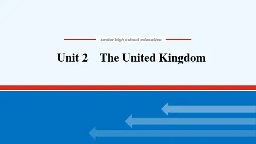 统考版2022届高考英语一轮复习必修⑤Unit2TheUnitedKingdom课件