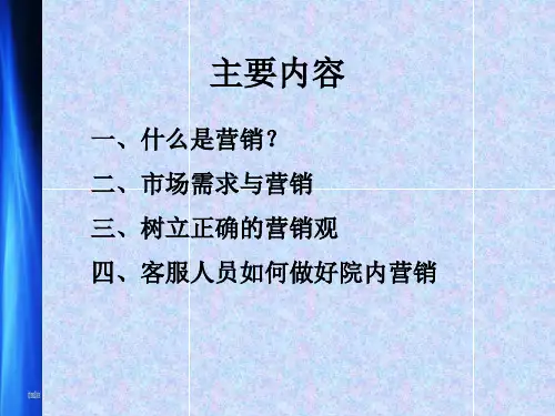 如何做好院内营销PPT59页课件