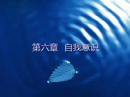 教育心理学第五节自我意识