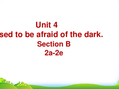 人教版英语九全unit 4 Section B(2a~2e)(共25张PPT)