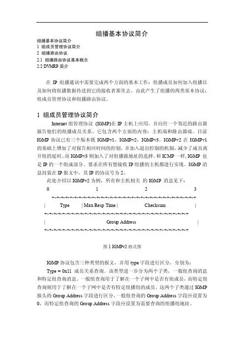 组播基本协议简介