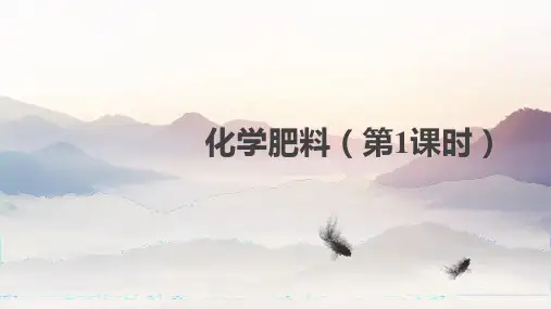 化学肥料(第1课时)课件九年级化学人教版下册(完整版)5